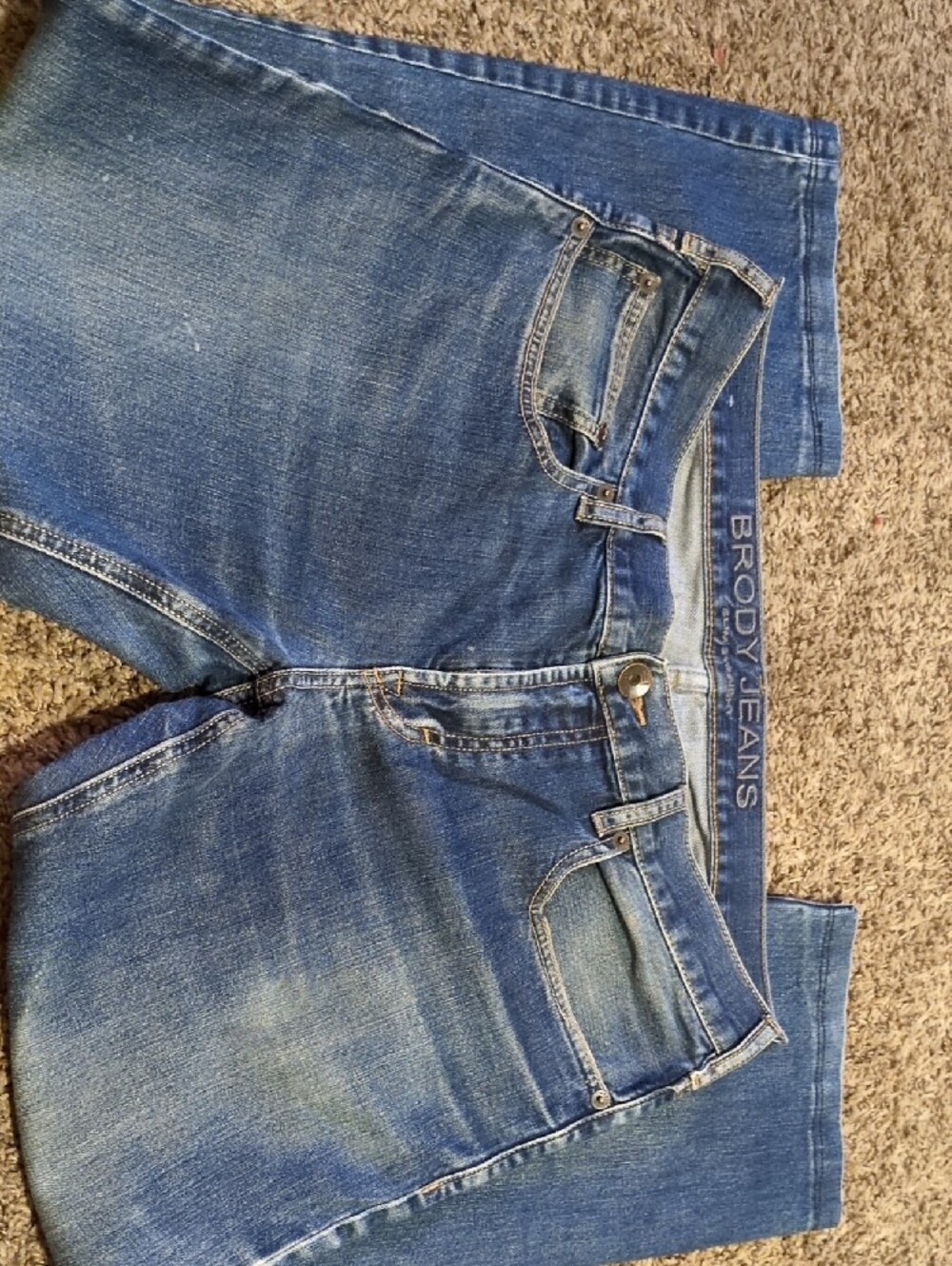 BRX Jeans Men's Relaxed Fit Blue Denim Jeans - Picture 3 of 8